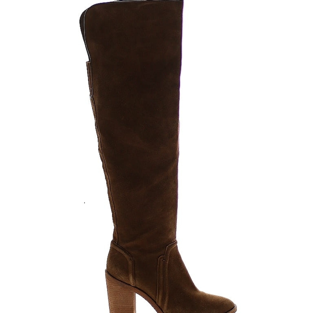 Vince Camuto Melaya Brown Suede Knee-High Boots